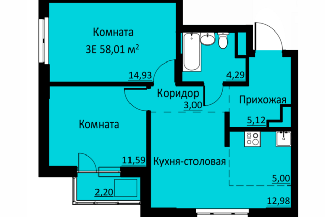 квартира ул Водопроводная 6/1 фото