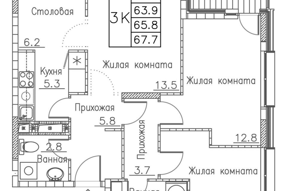 квартира г Владивосток Владивостокский городской округ, жилой комплекс Гринхилс фото 1