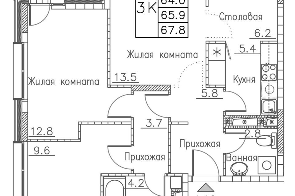 квартира г Владивосток Владивостокский городской округ, жилой комплекс Гринхилс фото 1