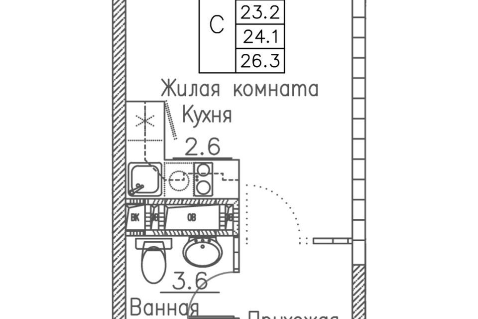 квартира г Владивосток Владивостокский городской округ, жилой комплекс Гринхилс фото 1