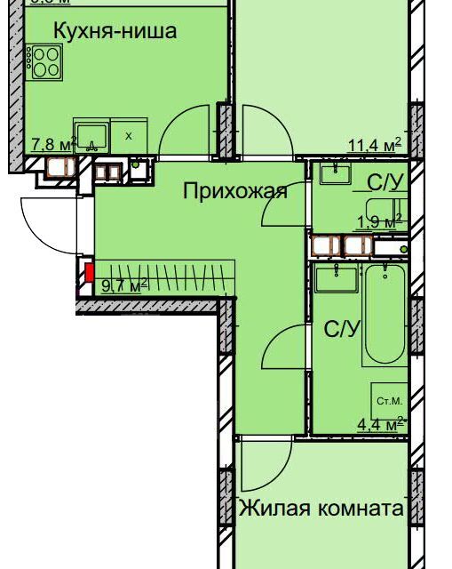 квартира г Нижний Новгород ул Профинтерна 3 городской округ Нижний Новгород фото 1