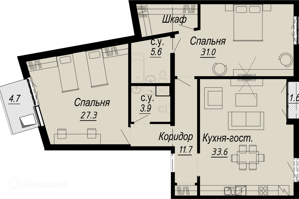 квартира г Санкт-Петербург наб Реки Карповки 27а Петроградский фото 1