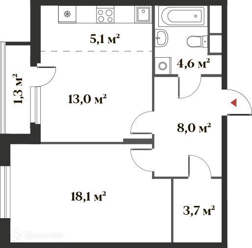 квартира г Красногорск ул Московская 49 микрорайон Опалиха фото 1