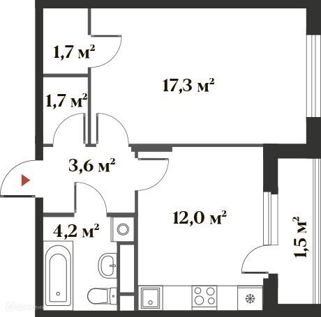 квартира г Красногорск ул Московская 49 микрорайон Опалиха фото 1