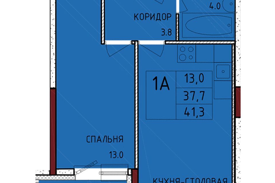 квартира р-н Ленинский с Осиновая Гора муниципальное образование Тула, микрорайон Левобережный фото 1