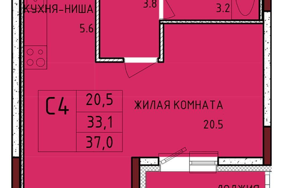 квартира р-н Ленинский с Осиновая Гора муниципальное образование Тула, микрорайон Левобережный фото 1