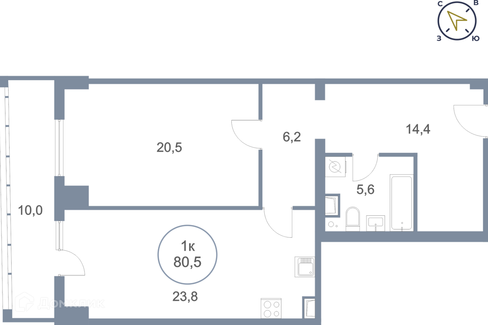 квартира г Сургут тракт Югорский 43 Сургутский район фото 1