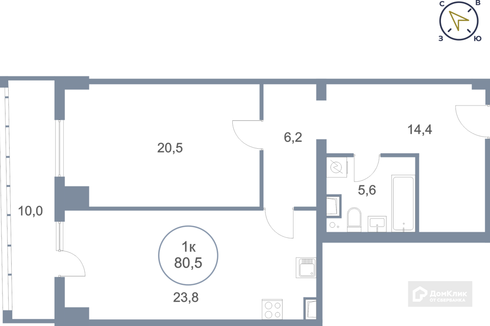 квартира г Сургут тракт Югорский 43 Сургутский район фото 1