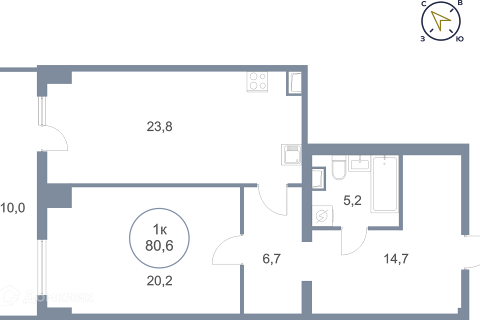 квартира г Сургут тракт Югорский 43 Сургутский район фото 1