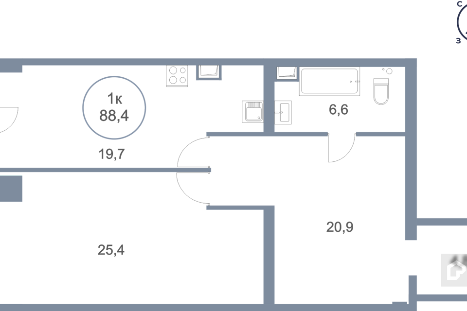 квартира г Сургут тракт Югорский 43 Сургутский район фото 1