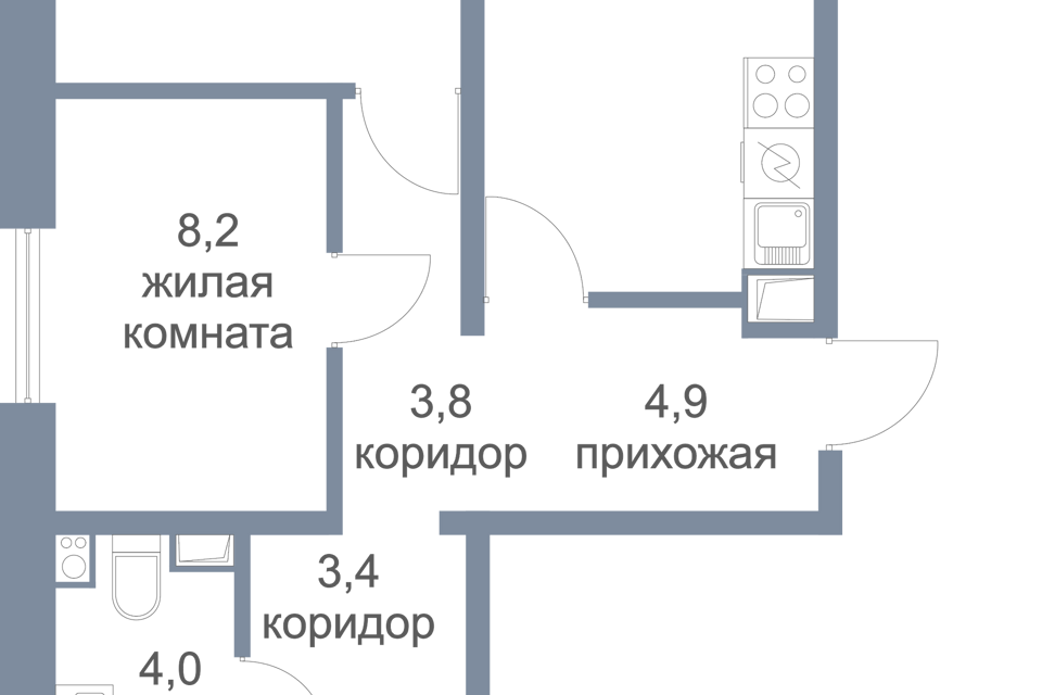 квартира г Ханты-Мансийск ул Георгия Величко 13 городской округ Ханты-Мансийск фото 1