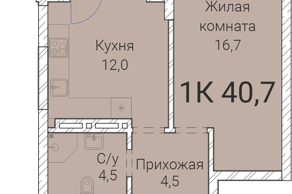 квартира г Новосибирск Заельцовский, городской округ Новосибирск фото 1