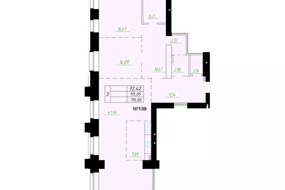 квартира г Омск пр-кт Карла Маркса 40 Омский район фото 1