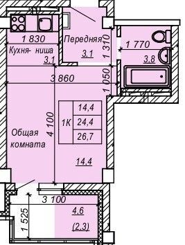 квартира р-н Новосибирский Затулинский, улица Зорге, 277 фото 1