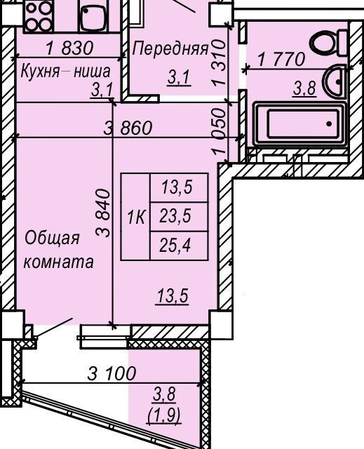 квартира р-н Новосибирский Затулинский, улица Зорге, 277 фото 1