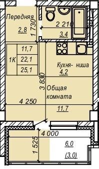 квартира р-н Новосибирский Затулинский, улица Зорге, 277 фото 1