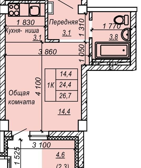 квартира р-н Новосибирский Затулинский, улица Зорге, 277 фото 1