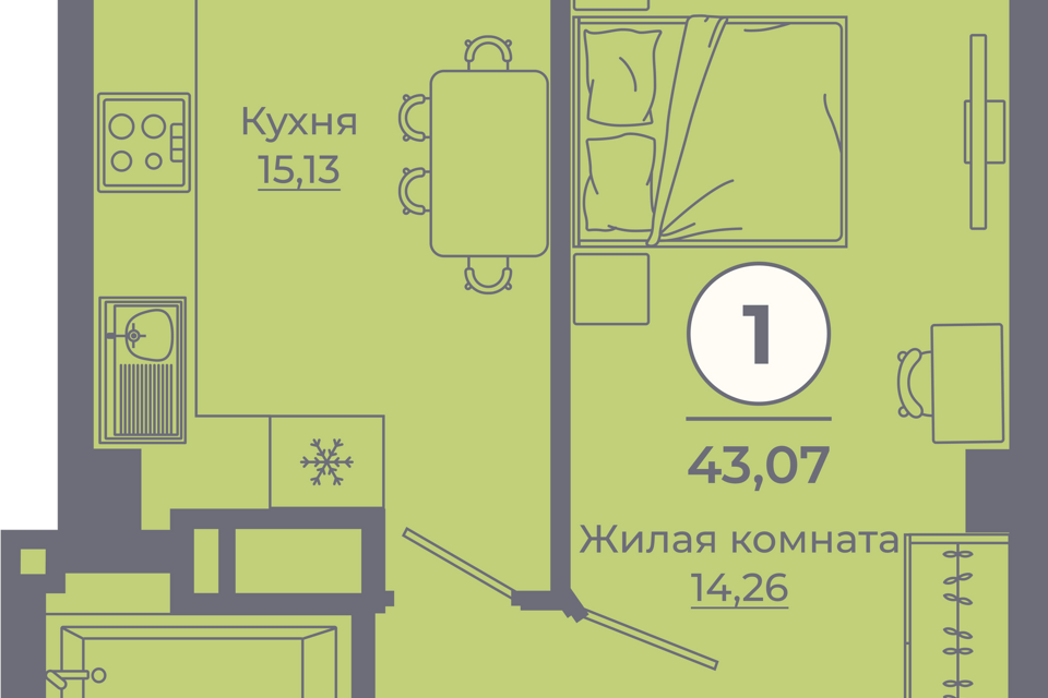 квартира г Ростов-на-Дону ул Еременко 109 городской округ Ростов-на-Дону фото 1