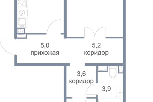 квартира жилой комплекс Заречный, городской округ Нефтеюганск фото