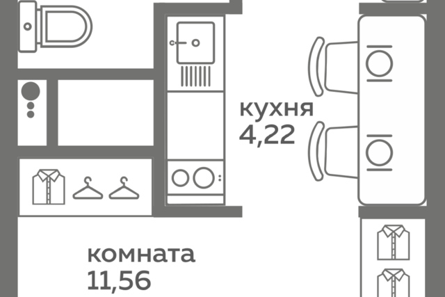 квартира дом 9/1 городской округ Тюмень, Заполярная, 10 фото