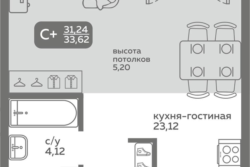 квартира г Тюмень ул Вадима Бованенко 9/1 городской округ Тюмень, Заполярная, 10 фото 1