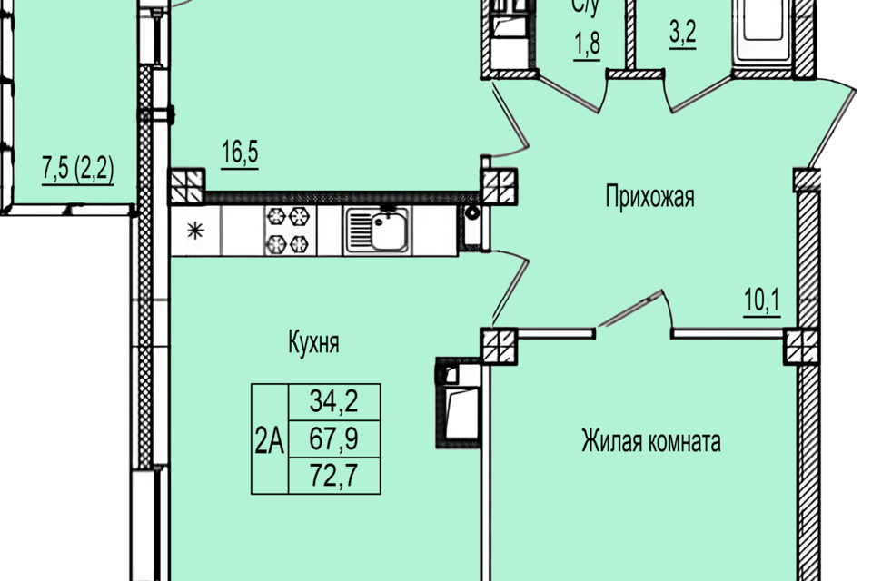 квартира р-н Псковский Борисовичи фото 1