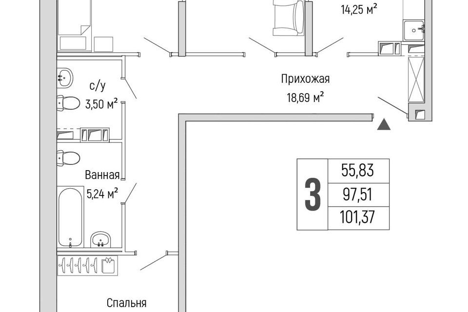 квартира городской округ Красногорск д Бузланово проезд Александра Невского, к 2 фото 1