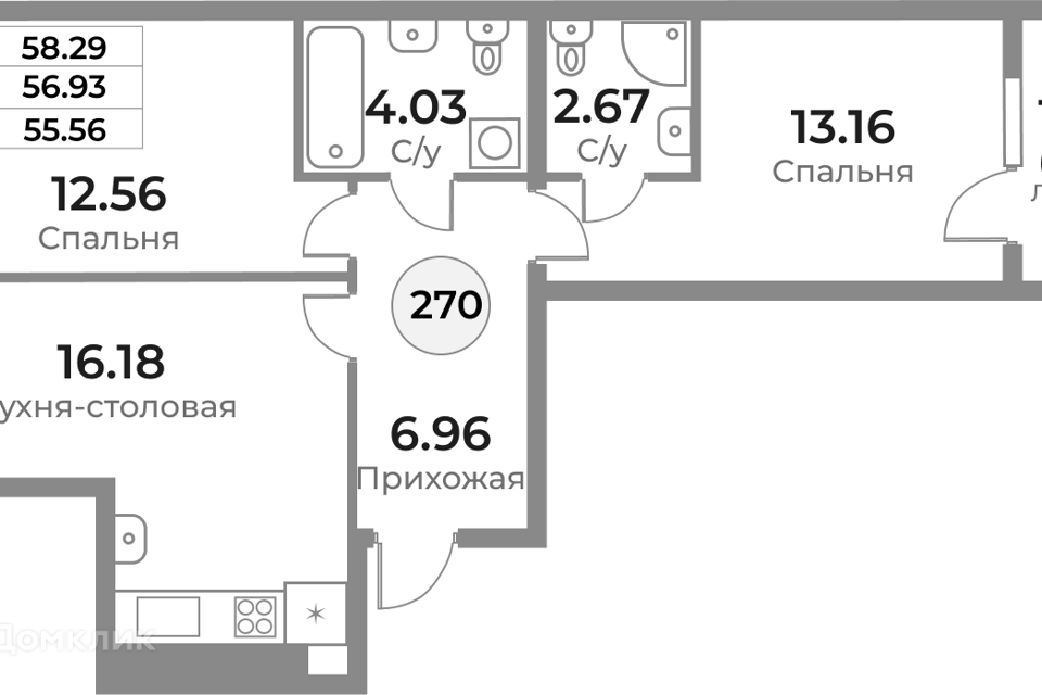 квартира г Калининград ул Пригородная 18 городской округ Калининград фото 1