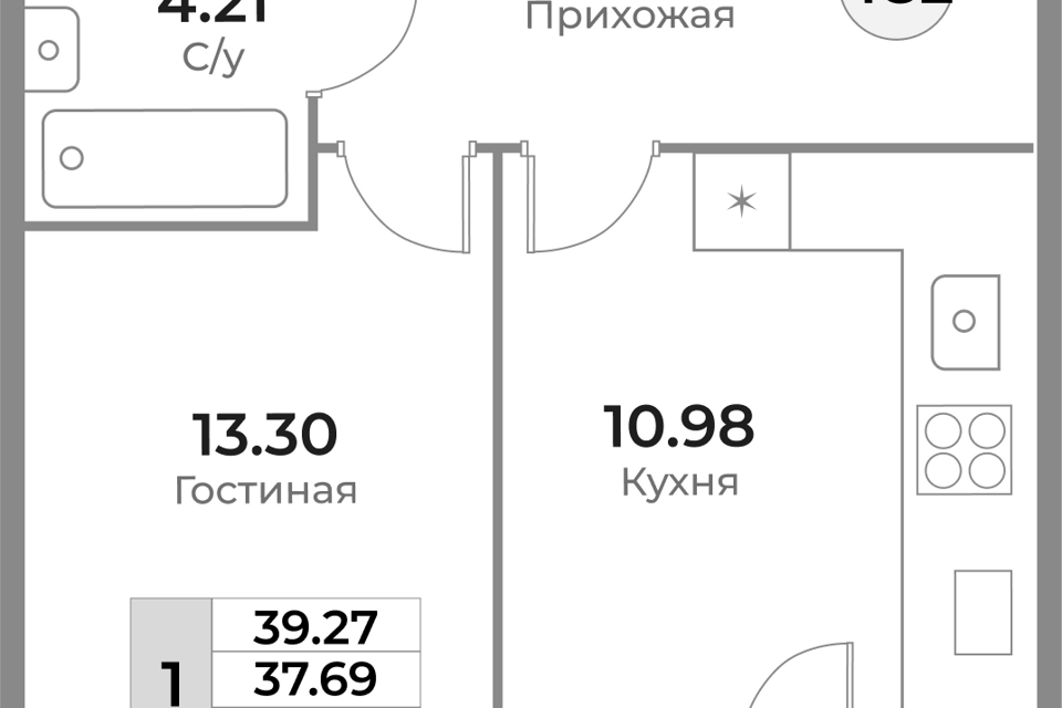 квартира г Калининград ул Пригородная 18 городской округ Калининград фото 1