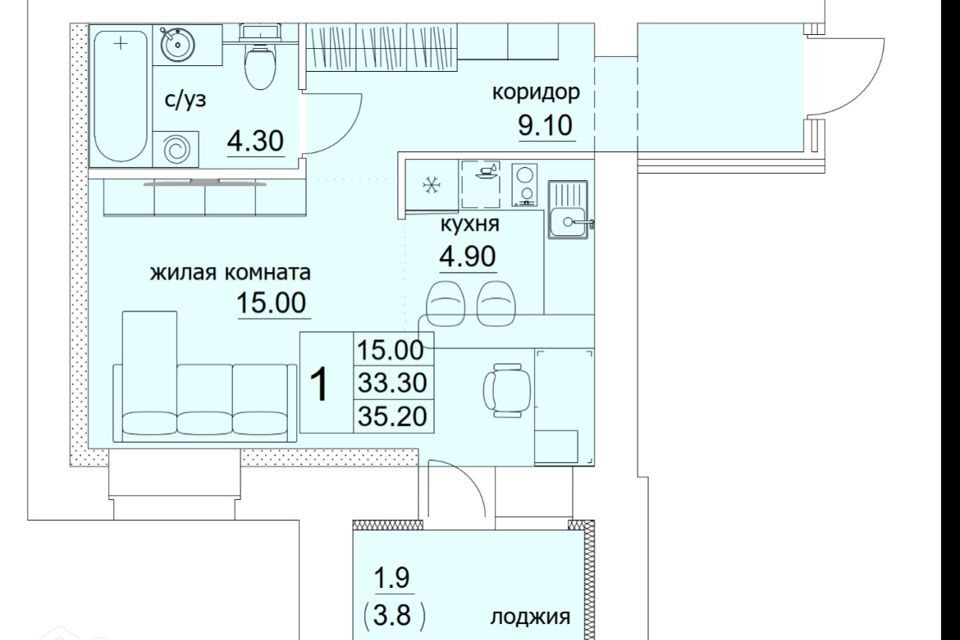 квартира г Киров ул Лепсе 14 городской округ Киров фото 1