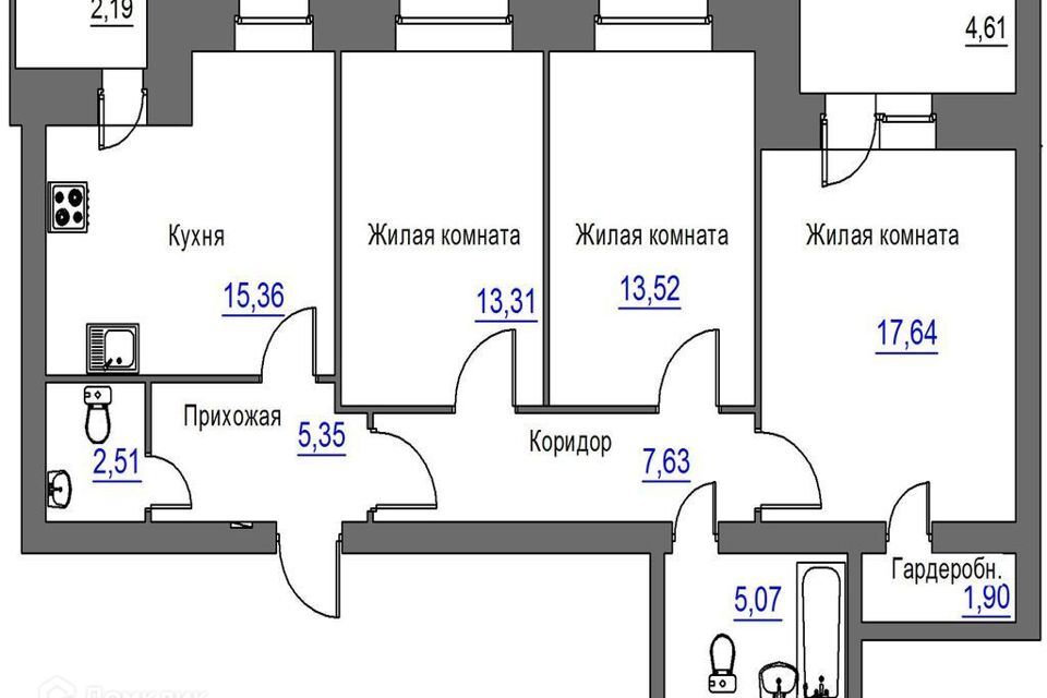 квартира г Орел городской округ Орёл, Заводской фото 1