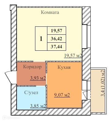 квартира г Ярославль пер 2-й Норский 5 городской округ Ярославль фото 1