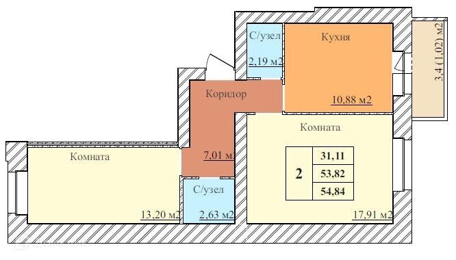 квартира г Ярославль пер 2-й Норский 5 городской округ Ярославль фото 1