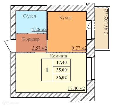 квартира г Ярославль пер 2-й Норский 5 городской округ Ярославль фото 1