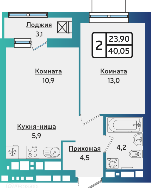 квартира г Ижевск городской округ Ижевск, Устиновский район фото 1