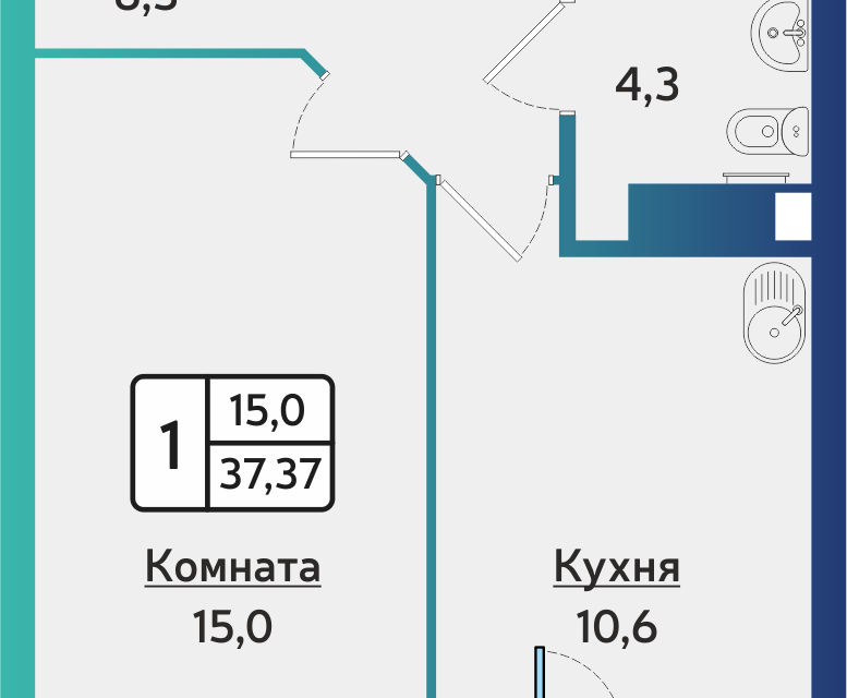 квартира г Ижевск городской округ Ижевск, Строящийся жилой дом фото 1