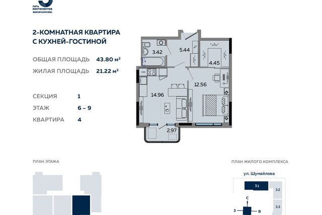 г Ижевск городской округ Ижевск, жилой комплекс Пять Континентов фото