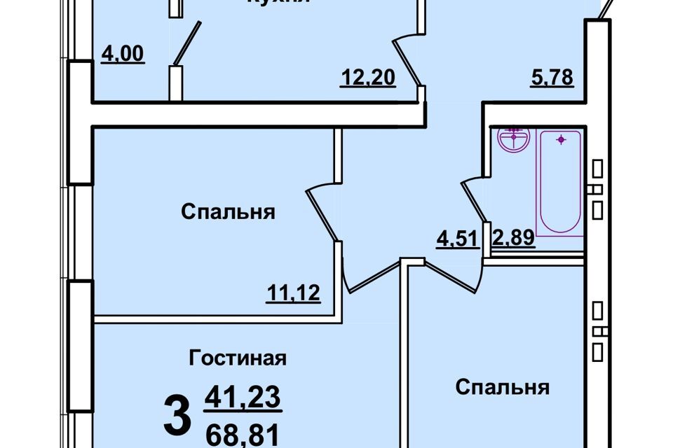 квартира г Саратов ул Танкистов 80а городской округ Саратов фото 1