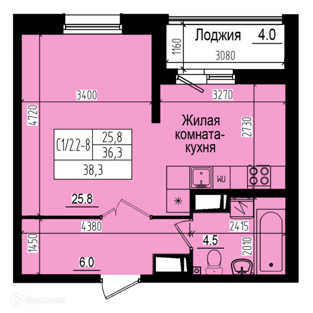 квартира г Санкт-Петербург п Парголово ЖК «Прагма City» фото 1