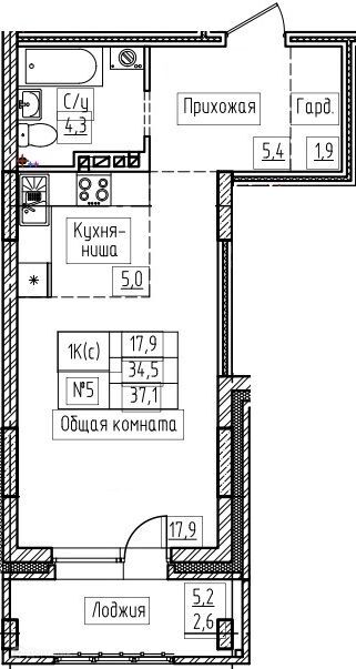 квартира г Барнаул ул Короленко 86 муниципальное образование Барнаул фото 1