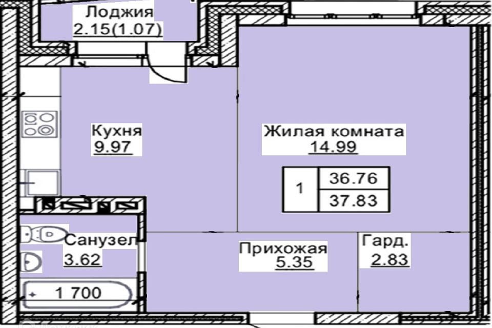 квартира г Барнаул ул Западная 1-я 55а муниципальное образование Барнаул фото 1