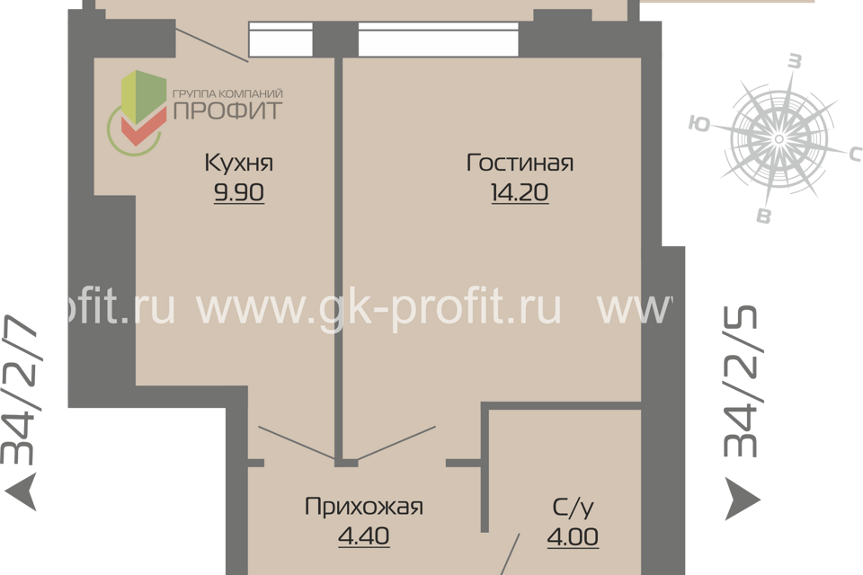 квартира г Набережные Челны Республика Татарстан Татарстан, городской округ Набережные Челны, Жилой комплекс Новое побережье фото 1