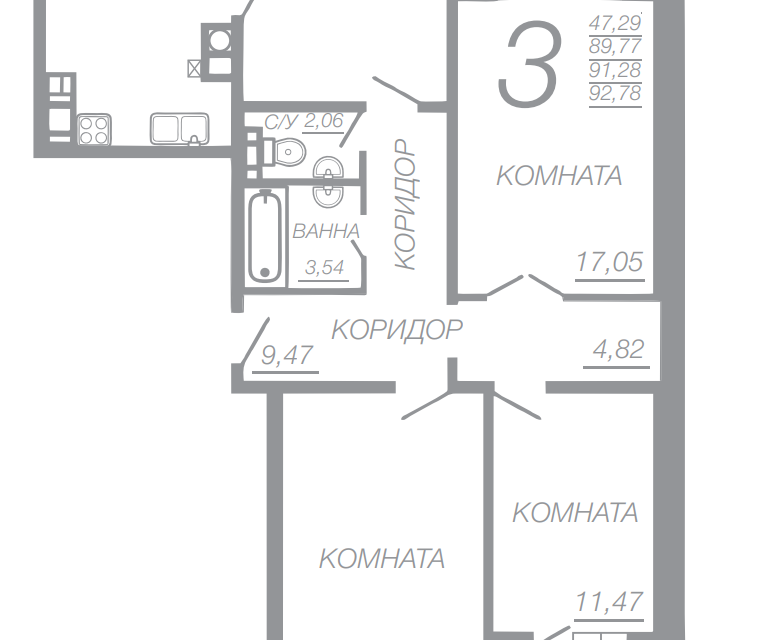 квартира г Смоленск ул Попова 113б муниципальное образование Смоленск фото 1