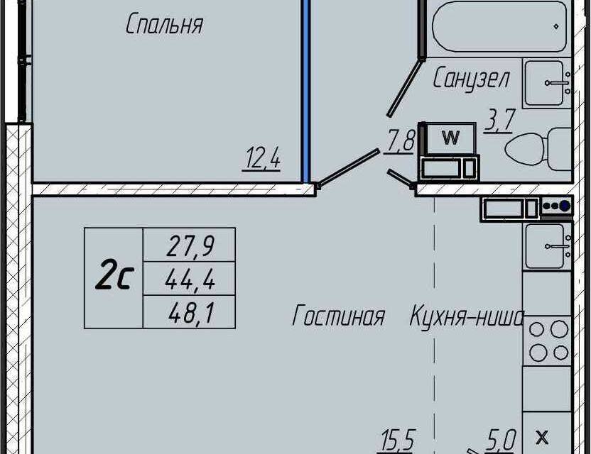 квартира г Кемерово ул Заречная 32 Кемеровская область — Кузбасс, Кемеровский городской округ фото 1