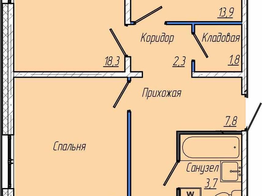 квартира г Кемерово ул Заречная 32 Кемеровская область — Кузбасс, Кемеровский городской округ фото 1