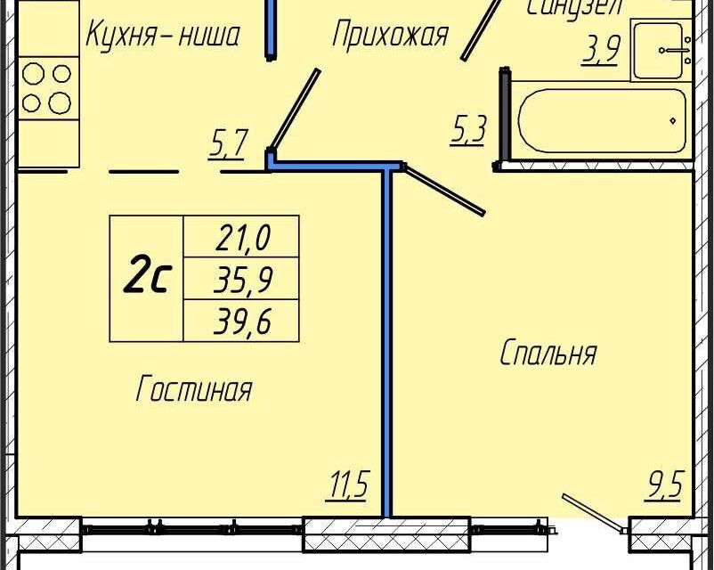 квартира г Кемерово ул Заречная 32 Кемеровская область — Кузбасс, Кемеровский городской округ фото 1