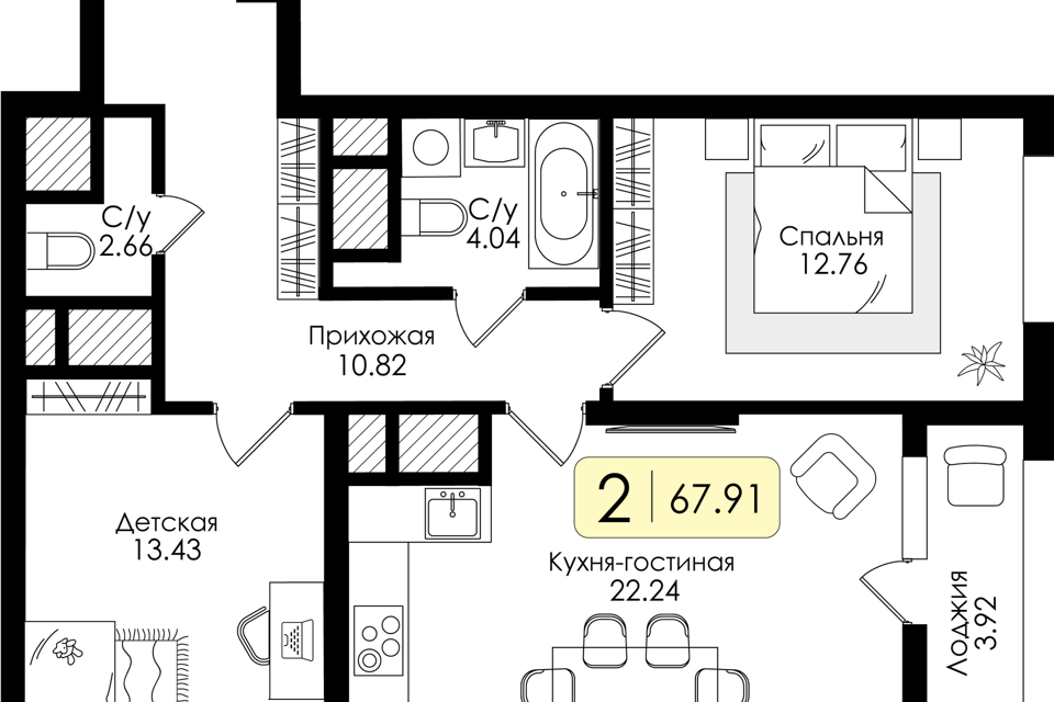 квартира г Тула проезд Торховский 4 Тула городской округ фото 1