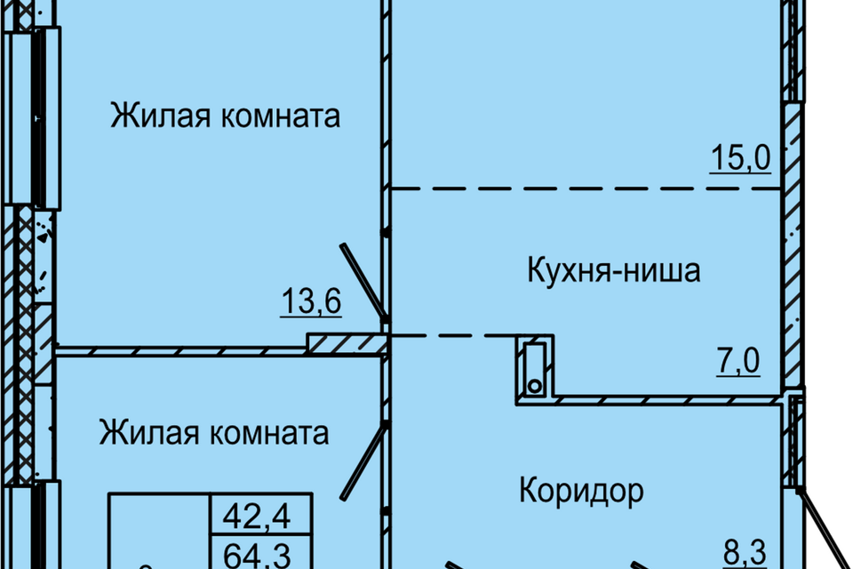 квартира г Пермь ул Красных Командиров 6 городской округ Пермь фото 1