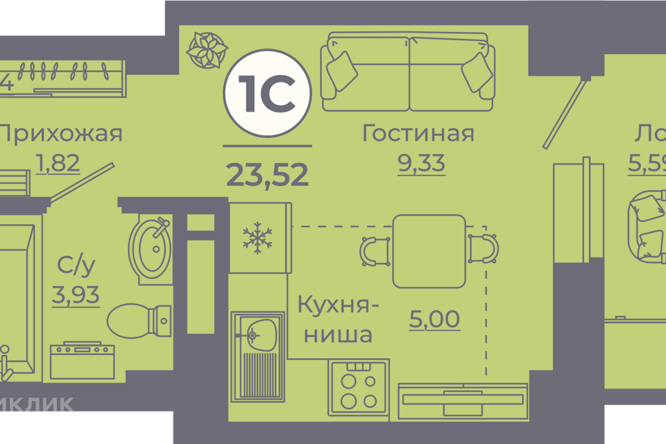 квартира г Ростов-на-Дону ул Еременко 109 городской округ Ростов-на-Дону фото 1