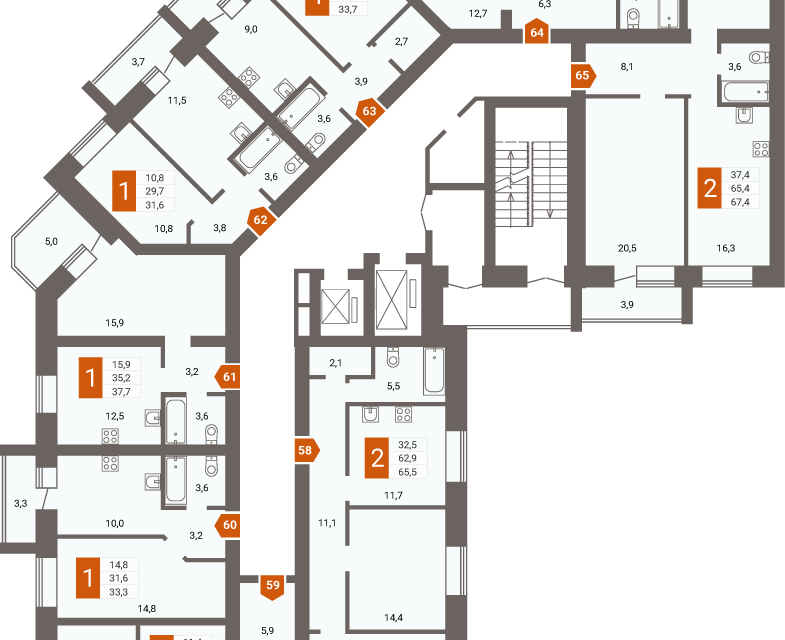 квартира г Чита мкр 3-й 21 городской округ Чита фото 2